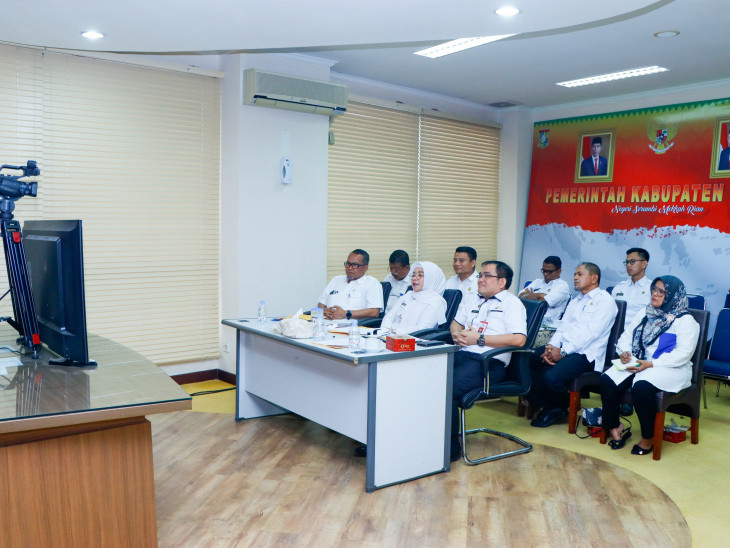 Inspektur Daerah Kabupaten Kampar Mengikuti RAKOR Penguatan APIP Daerah Secara Nasional