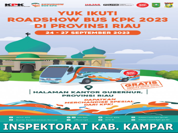 Yok Ikuti Roadshow Bus KPK 2023 di Provinsi Riau