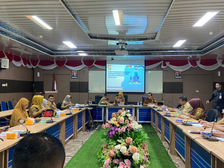 Pj. Sekda Menggesa Seluruh OPD Guna Peningkatan Capaian MCP KPK 2023