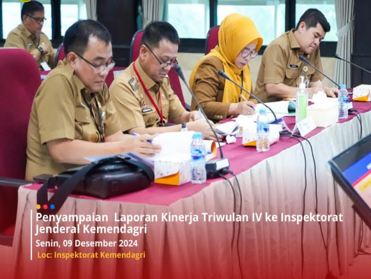 Penjabat Bupati Kampar Sampaikan Laporan Kinerja Triwulan IV