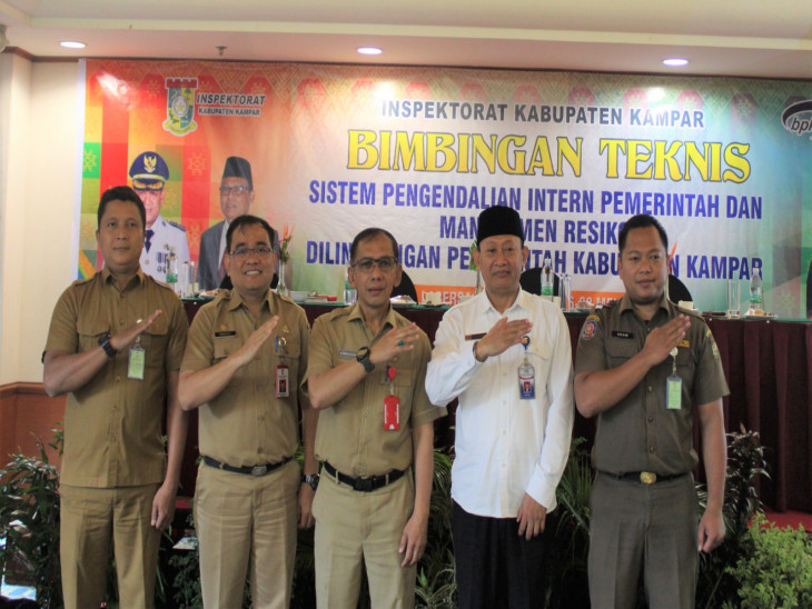 Selama 3 Hari Inspektorat Kampar Meyelenggarakan Bimtek SPIP dan Manajemen Risiko se-Kab.Kampar
