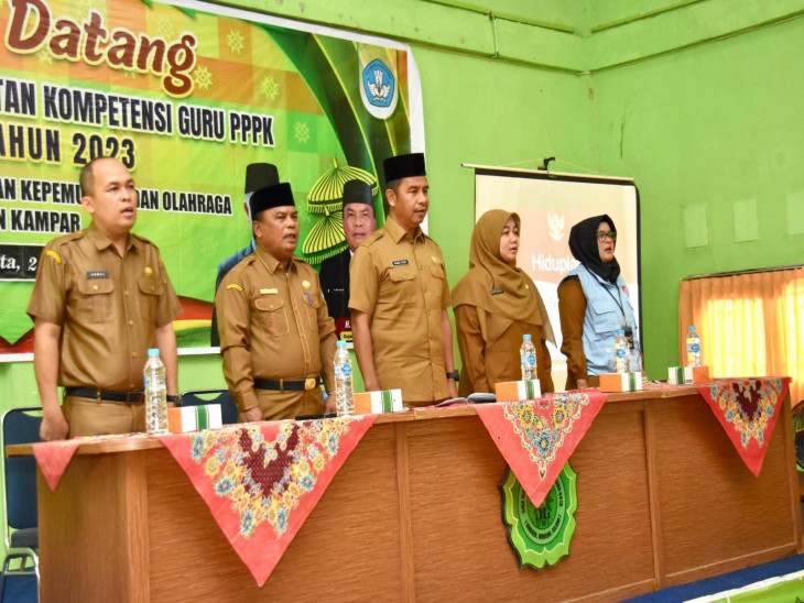 Inspektorat Menjadi Narasumber dalam Peningkatan Kompetensi Guru P3k Kampar