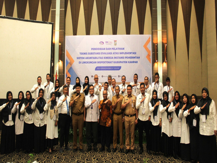 Demi Kualitas SDM dalam Implementasi SAKIP, Inspektorat Kampar Gelar Pelatihan Internal