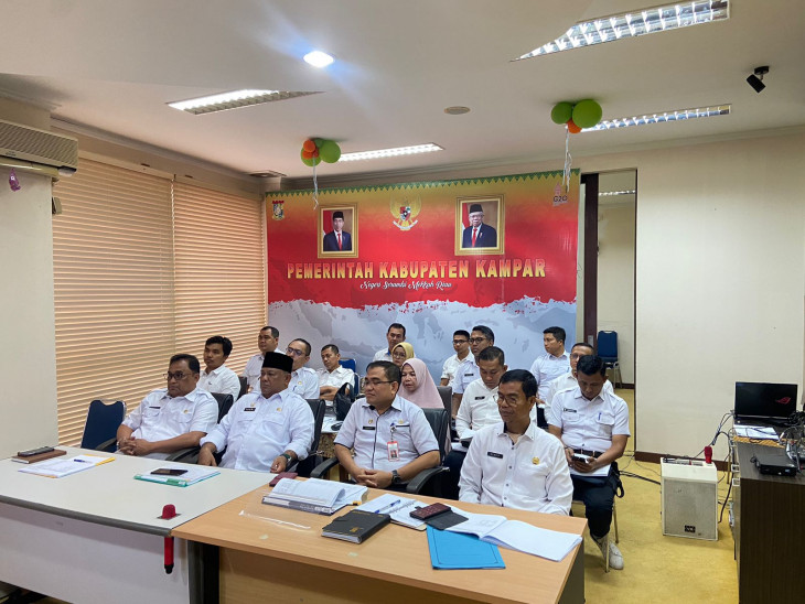 Zoom Meeting Terkait Penajaman Tata Kelola Pemerintahan dan Peluncuran MCP KPK 2024