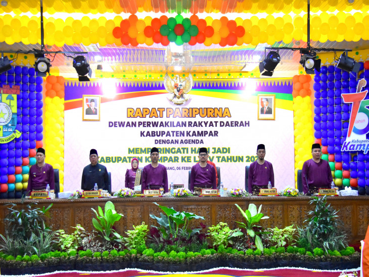Paripurna Hari Jadi ke 75 Kabupaten Kampar tahun 2025