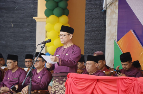 Upacara Hari Jadi Kabupaten Kampar ke-75 Pj Bupati Kampar Bangun Kampar Yang Lebih Maju dan Bersaing