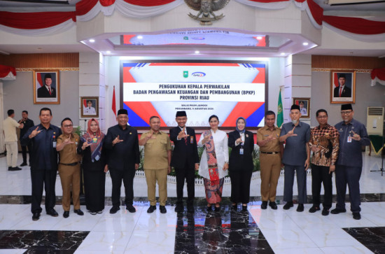 Bapak Evenri Sihombing Atas Dikukuhkan sebagai Kepala Perwakilan BPKP Provinsi Riau