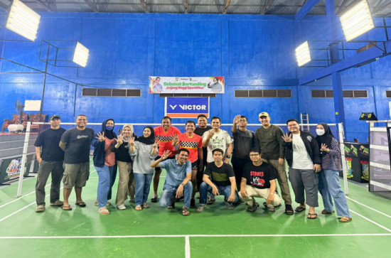 Inspektorat Meraih Tropi pada Tournament Badminton antar OPD dan Instansi Vertikal se-Kab. Kampar