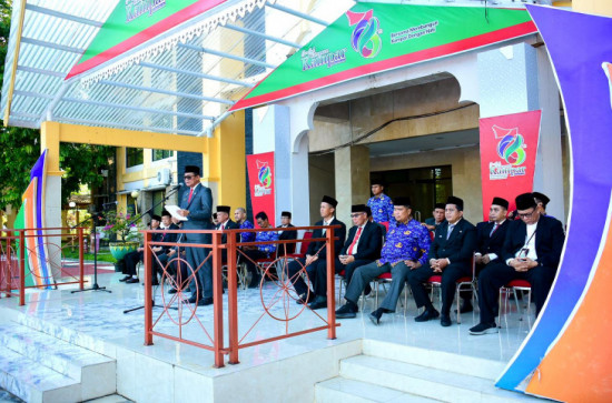 Plt Inspektur Kampar Hadiri Upacara Peringatan Hari Otonomi Daerah XXX Tahun 2026